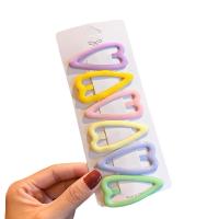 Children Hair Clip, Zinc Alloy, epoxy gel, 6 pieces & for children, 60*20mm,67*32mm,60*30mm 