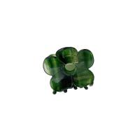 Children Hair Clip, Acetate, stoving varnish, 3 pieces & for children green 