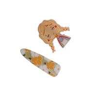 Children Hair Clip, Acrylic, with Zinc Alloy, handmade, 2 pieces & for children 45mm,67mm 