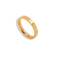 Titan Stahl Fingerring, Titanstahl, Kreisring, Vakuum-Ionen-Beschichtung, Modeschmuck & unisex & verschiedene Größen vorhanden, keine, 3mm, Größe:5-12, verkauft von PC