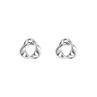 Sterling Silver Stud Earring, argent sterling 925, pour femme & creux, argent Vendu par paire