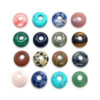 Colgantes de Gemas Mixta, Piedras preciosas, Donut, Bricolaje & diferentes materiales para la opción, más colores para la opción, 18x4mm, agujero:aproximado 6mm, Vendido por UD