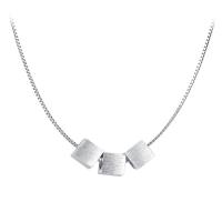 Collier de bijoux en argent , Argent sterling 925, Plaqué de platine, bijoux de mode & pour femme, 450mm, Vendu par PC