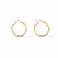 Acier titane boucle d'oreille cercle, Placage, normes différentes pour le choix & pour femme, plus de couleurs à choisir, 30mm, Vendu par paire