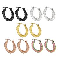 Stainless Steel Hoop Earring, 304 Stainless Steel, Vacuum Ion Plating, fashion jewelry & for woman 