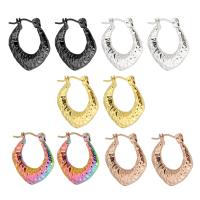 Stainless Steel Hoop Earring, 304 Stainless Steel, Vacuum Ion Plating, fashion jewelry & for woman 