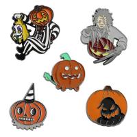 aleación de zinc broche, Diseño de Halloween & unisexo & diferentes estilos para la opción, Vendido por UD