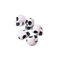 Acrylic Jewelry Beads, Skull, DIY, white Approx 