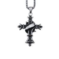 Pendentifs en titane, Acier titane, croix, Oindre, 53mm, Vendu par PC