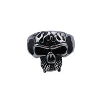 Titan Stahl Fingerring, Titanstahl, Schädel, Punk-Stil & verschiedene Größen vorhanden & für den Menschen, 18mm, verkauft von PC