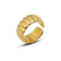 Titanstahl Manschette Fingerring, Vakuum-Ionen-Beschichtung, für Frau, keine, 8mm, Größe:6, verkauft von PC