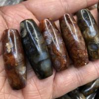 Natural Tibetan Agate Dzi Beads, polished, DIY 