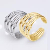 Titan Stahl Fingerring, Titanstahl, Vakuum-Ionen-Beschichtung, Modeschmuck & unisex, keine, 14mm, verkauft von PC