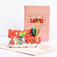 Paper 3D Greeting Card, handmade, Foldable & 3D effect 