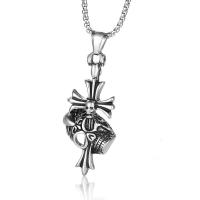 Pendentifs en titane, Acier titane, croix, Oindre, le style de punk & pour homme Vendu par sac