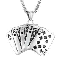 Pendentifs en titane, Acier titane, Poker, poli, le style de punk & pour homme Vendu par PC