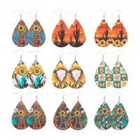 Wood Drop Earring, Teardrop, for woman 30-80mm 