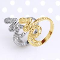 304 Stainless Steel Open Finger Ring, Snake, Vacuum Ion Plating, fashion jewelry & Unisex & adjustable 24mm 