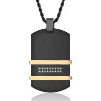 Collier de bijoux de titane, Acier titane, Placage, styles différents pour le choix & pour homme, plus de couleurs à choisir Environ 17.7 pouce, Vendu par PC