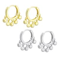 Huggie Hoop Drop Earring, laiton, Placage, pour femme, plus de couleurs à choisir Vendu par paire