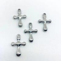 Stainless Steel Cross Pendants, 304 Stainless Steel, machine polishing, original color 