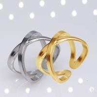 304 Edelstahl Open -Finger-Ring, Vakuum-Ionen-Beschichtung, Modeschmuck & für den Menschen, keine, 10mm, verkauft von PC