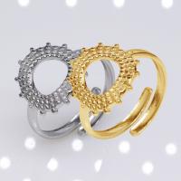 304 Edelstahl Open -Finger-Ring, Vakuum-Ionen-Beschichtung, Modeschmuck & unisex, keine, 15mm, verkauft von PC