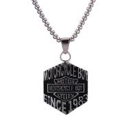 Chaîne en alliage de zinc de fer Collier Pull, Chaîne en acier inoxydable 316L, avec Pendentif en alliage de zinc, Placage, unisexe & styles différents pour le choix & émail, noire Environ 27.55 pouce, Vendu par PC