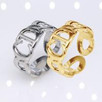 304 Edelstahl Manschette Fingerring, Vakuum-Ionen-Beschichtung, Modeschmuck & unisex, keine, 8mm, verkauft von PC