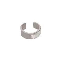 Zinc Alloy Cuff Finger Ring, Donut, silver color plated, fashion jewelry & Unisex, silver color, 18mm 