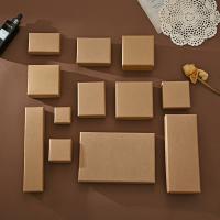 Jewelry Gift Box, Paper, with Sponge khaki 