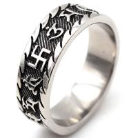 Acier titane bague, Oindre, normes différentes pour le choix & pour homme & noircir, couleur originale, Vendu par PC