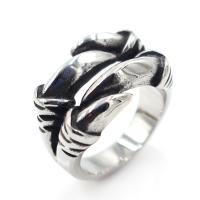 Acier titane bague, Griffe, poli, normes différentes pour le choix & pour homme & noircir, couleur originale Vendu par PC