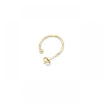 Brass Stud Earring, 18K gold plated & for woman 