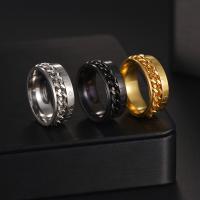 Titan Stahl Fingerring, Titanstahl, Modeschmuck & unisex & verschiedene Größen vorhanden, keine, 8x2mm, verkauft von PC