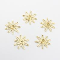 Zinc Alloy Jewelry Pendants, Sun, gold color plated, DIY, golden, 32mm 