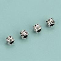 Sterling Silber Spacer Perlen, 925 Sterling Silber, Vintage & DIY, Silberfarbe, 3.8x3mm, Bohrung:ca. 2mm, verkauft von PC