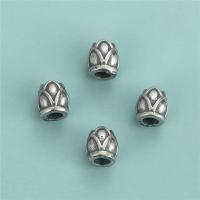 Sterling Silber Spacer Perlen, 925 Sterling Silber, Lotus, Vintage & DIY, 5x5.5mm, Bohrung:ca. 2mm, verkauft von PC