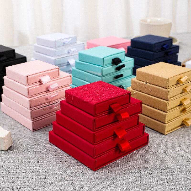 Jewelry Gift Box, Paper, different size for choice, more colors for choice, 10PCs/Lot, Sold By Lot