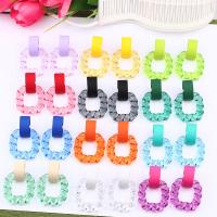 Acrylic Drop Earring, fashion jewelry & for woman 30mm 