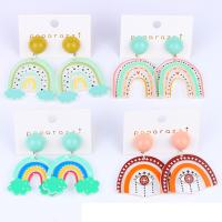 Acrylic Drop Earring, fashion jewelry & for woman 39mm 