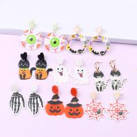 Acrylic Drop Earring, Halloween Design & fashion jewelry & for woman 