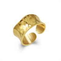 Titan Stahl Fingerring, Titanstahl, Vakuum-Ionen-Beschichtung, für Frau, goldfarben, 10mm, Größe:6, verkauft von PC