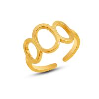 Titanstahl Manschette Fingerring, Vakuum-Ionen-Beschichtung, für Frau & hohl, keine, 12mm, Größe:7, verkauft von PC