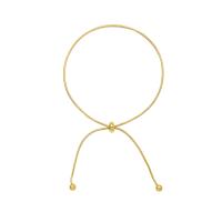 Partículas de acero pulsera tobillera, 18K chapado en oro, Joyería & para mujer, dorado, 320mm, Vendido por UD