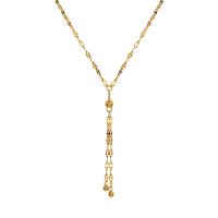 Collier de bijoux de titane, Acier titane, Plaqué or 18K, bijoux de mode & pour femme, Or, 470mm, Vendu par PC