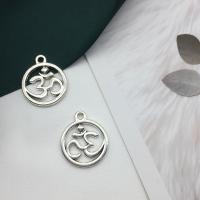 Zinc Alloy Hollow Pendants, antique silver color plated, DIY 