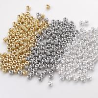 Beaucoup de perles de cuivre, laiton, Rond, Placage, DIY, plus de couleurs à choisir, 4mm Vendu par sac