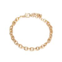 aleación de zinc Pulsera, chapado en color dorado, tres piezas & para mujer, dorado, 190mm, Vendido por UD