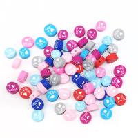 Kristall Türkis Armreifen, Polymer Ton, rund, DIY, gemischte Farben, 10mm, ca. 100PCs/Tasche, verkauft von Tasche